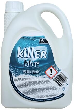 Tekutá rozkladová WC chemie Aleco Killer Blue obsah/kapacita 2 l