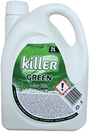 Tekutá rozkladová WC chemie Aleco Killer Green obsah/kapacita 2 l