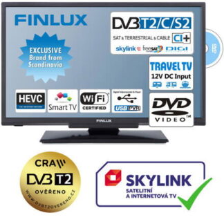 TV Finlux 24'' T2 SAT DVD SMART WIFI 12 V