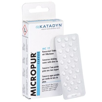 Konzervace vody Katadyn Micropur balení 100 tablet – 1 tableta na 1 litr vody