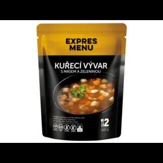 Kuřecí vývar s masem a zeleninou EXPRES MENU 600 g