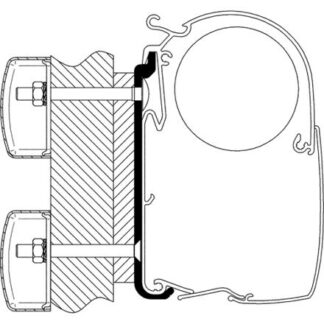 Adaptér pro Dethleffs Globebus na markýzy Thule řady 5/8 pro řada 5003 délka 3