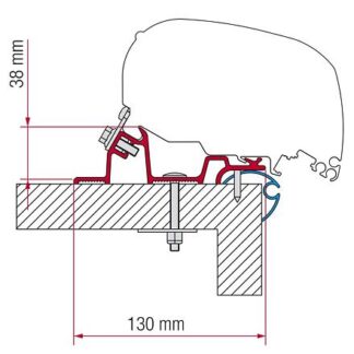 Adaptér pro Standard na markýzy Fiamma F65