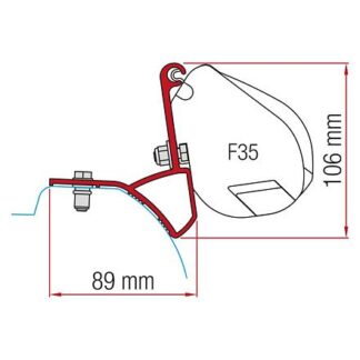 Adaptér pro Renault Trafic na markýzy Fiamma F35