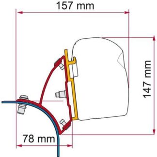 Adaptér Fiamma Kit F43van na VW T5/T6 se zvedací střechou