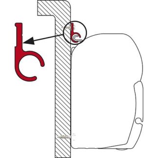 Kedrová lišta Fiamma Universal Rail 300 cm