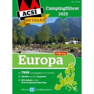 ACSI Camping Guide Europe pro rok 2025